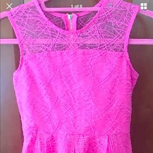 Miss Behave dress girls size 12, bright pink